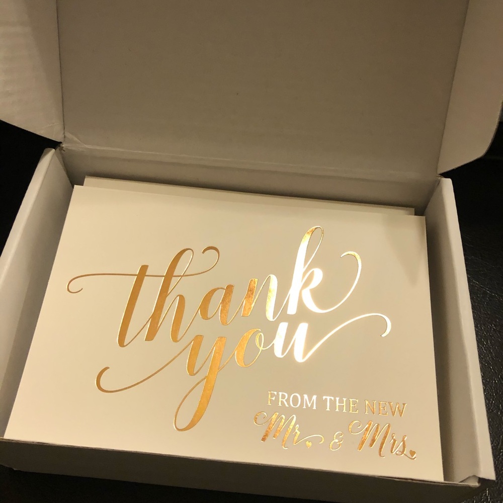 Wedding Thank You Cards (set of 24)